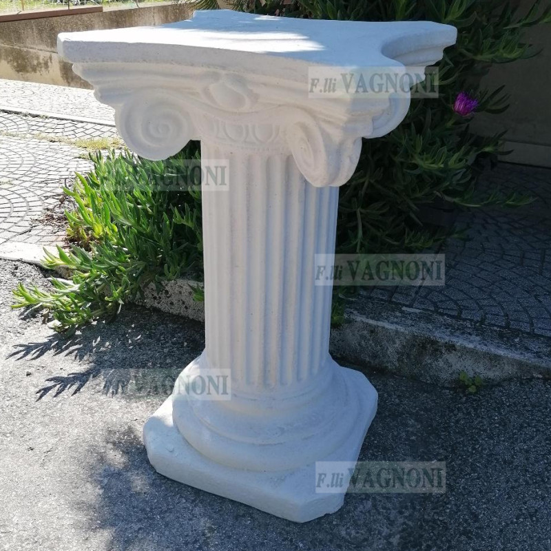 COLONNA CAPITELLO PATRASSO BIANCO IN CEMENTO CM. 75